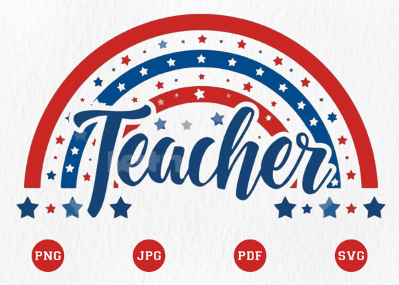 4th of July Teacher Sublimation PNG Review