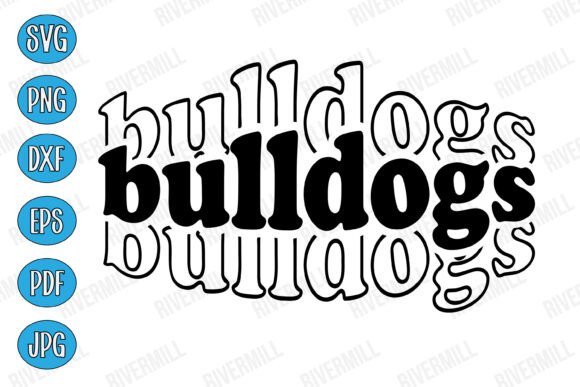 Bulldogs SVG PNG EPS DXF PDF JPG: A Versatile Design