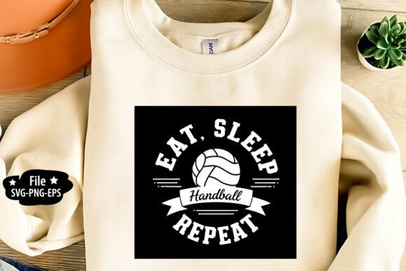 Eat Sleep Handball Repeat SVG PNG Review