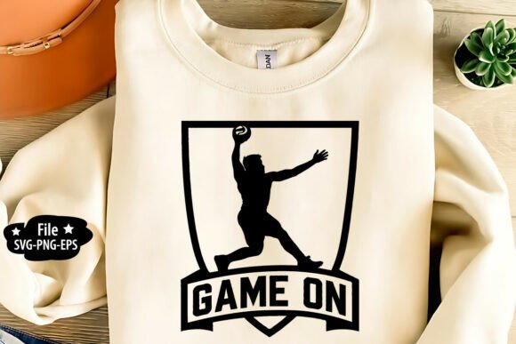 Game on Handball SVG: A Bold Embroidery Design