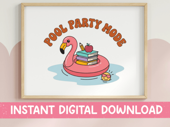Pool Party Mode SVG: A Fun and Vibrant Embroidery Design