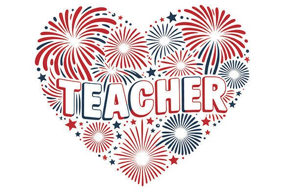 Review: 4th of July Png, Patriotic Teacher PNG