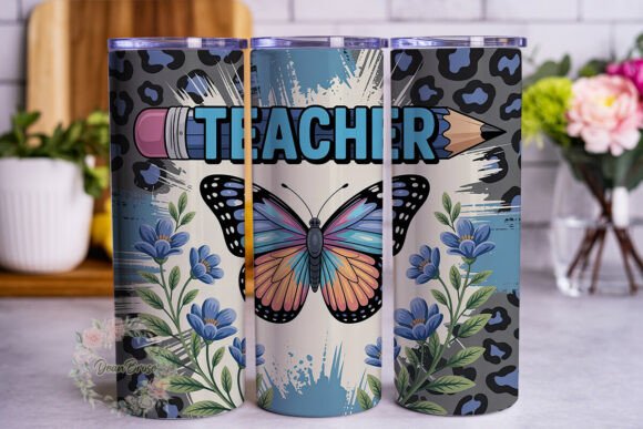 Review: Blue Butterfly Teacher 20oz Tumbler Wrap