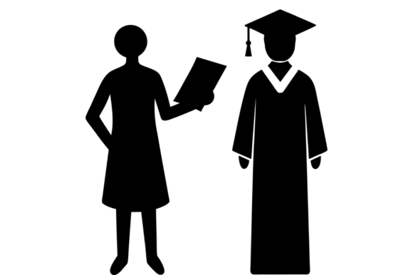 Review: Silhouettes of Teacher Holding Book