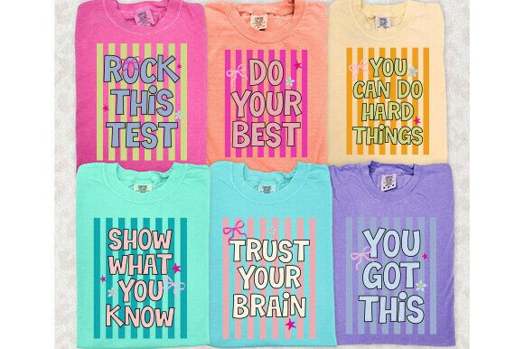 Review: Striped Test Day Png Bundle, School Png