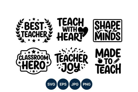 Teacher Quotes Black and White: A Versatile Embroidery Set